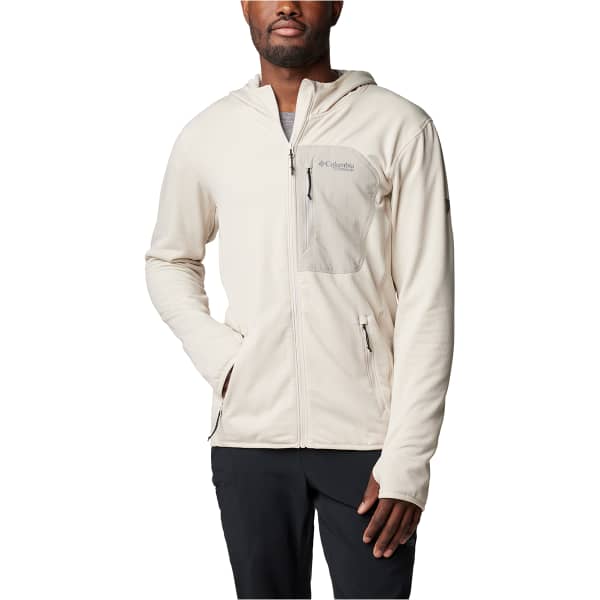 Veste polaire randonnée COLUMBIA TRIPLE CANYON GRID FLEECE HOODED FULL ZIP DARK STONE/FLINT GREY