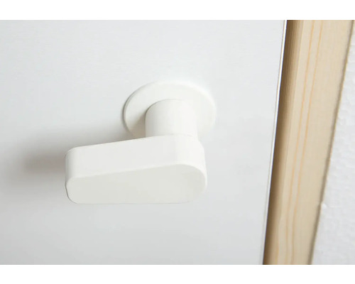 Dolle kniewanddeur/zolderdeur 540 x 780 x 115 mm sparrenhouten bekleding wit