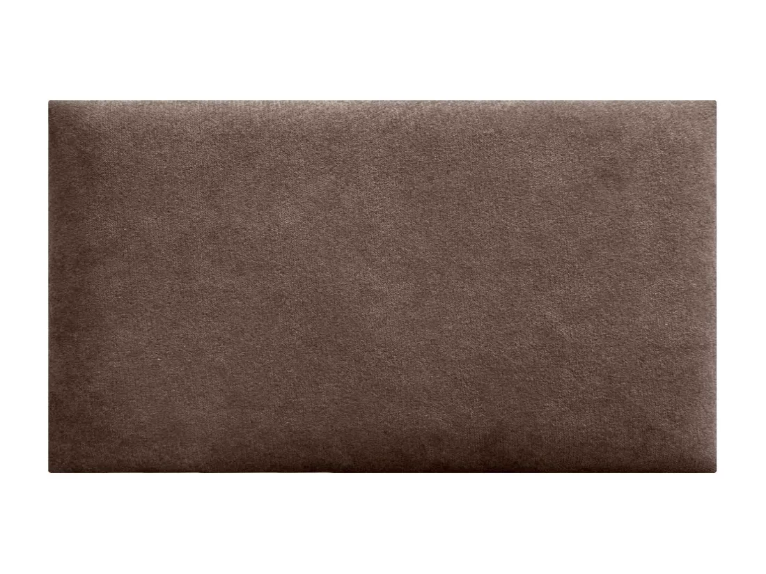 DHOME Lot de 8 Panneaux Rembourrés en Tissu Aqualine Autocollants pour Mur Acoustiques Absorbants Protection contre (Marron chocolat, 50x40cm,x8)