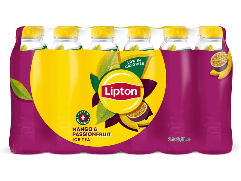 Lipton Ice Tea Eistee Mango und Passion Fruit 24 x 0.5 l Erfrischender Eistee mit dem fruchtigen Geschmack von Mango und Passionsfrucht