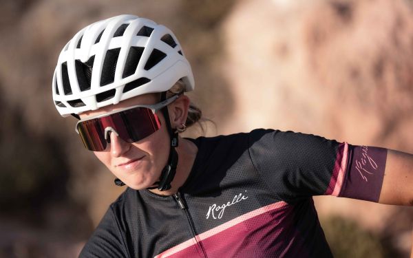 Rogelli Ventro Polarized Cykelbriller, Grey/Bordeaux