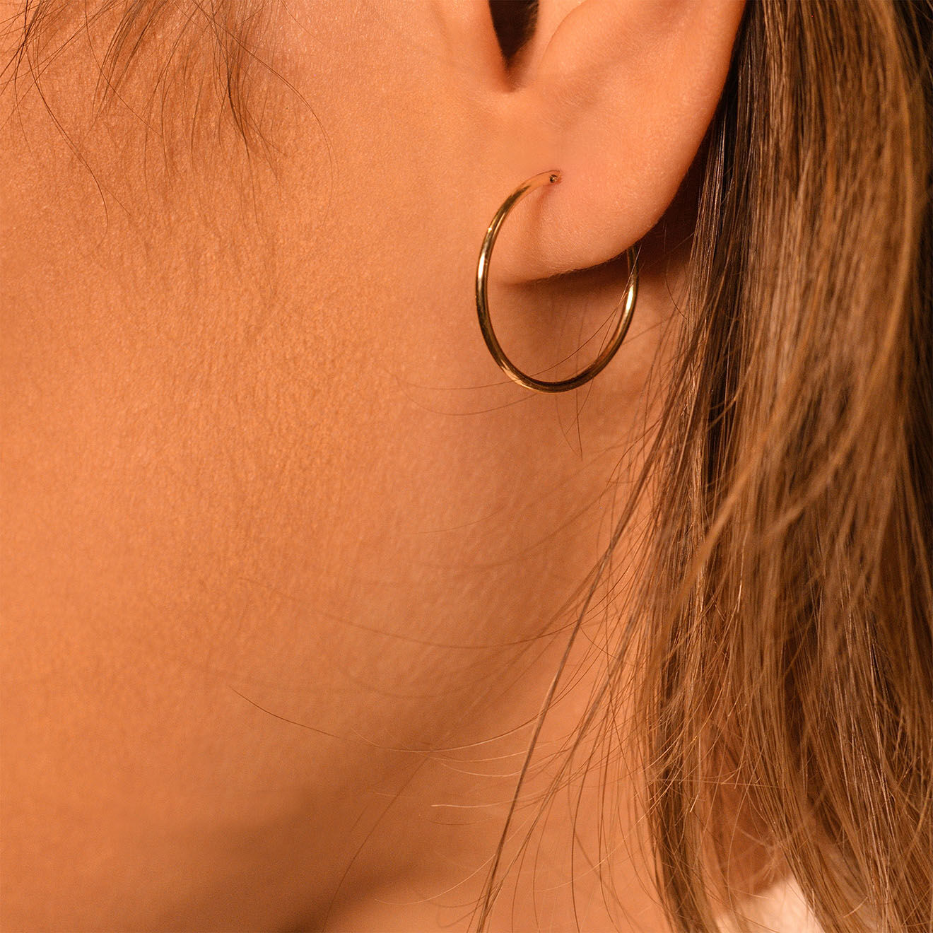 Instant d'Or Boucles d'oreilles Sublimes créoles or jaune