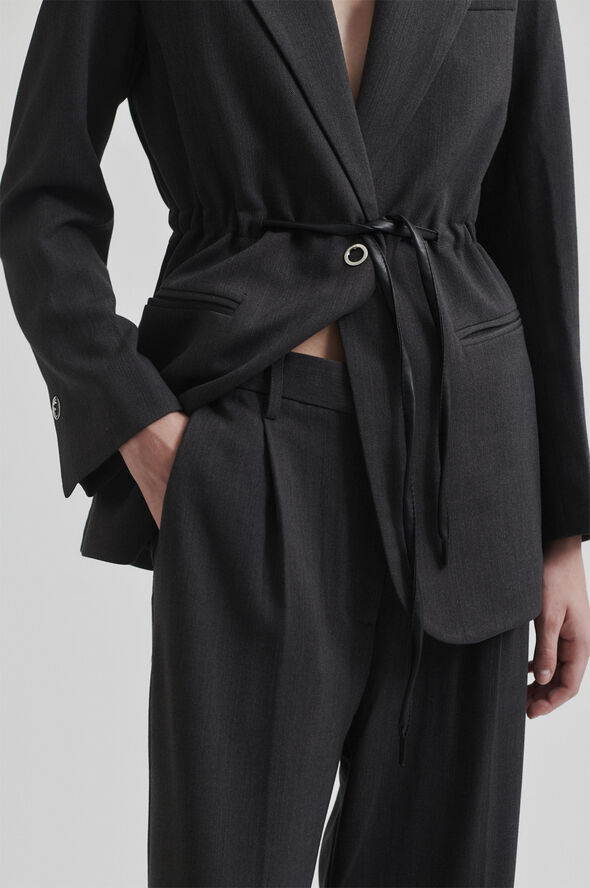 Second Female Ruban Trousers Dark grey melange