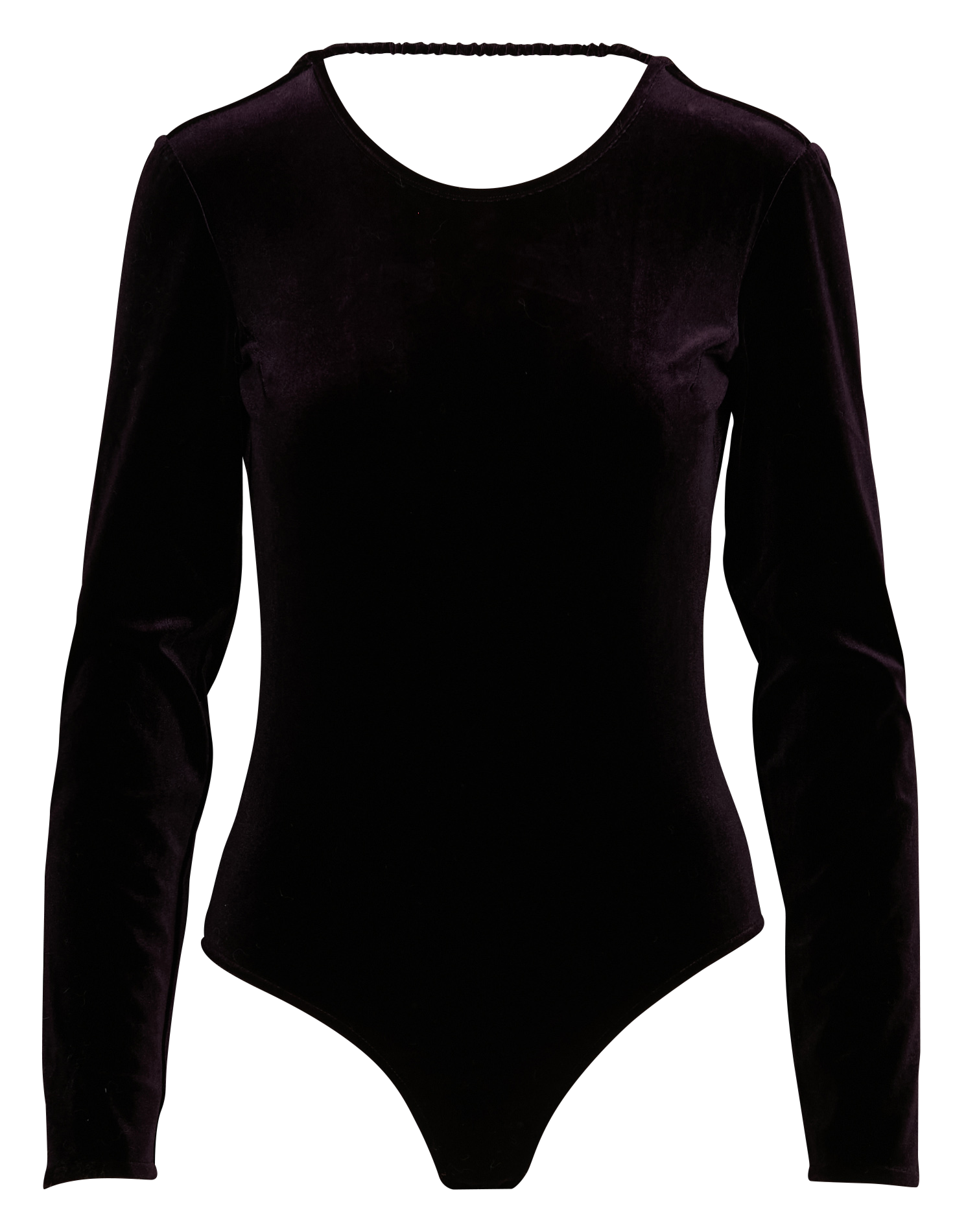 MADONNA - Body manches longues en velours | Violet