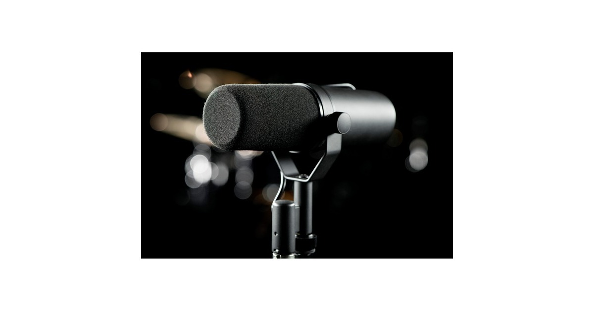 SHURESM7B microfoon  (Zwart, XLR, dynamisch, cardioide)