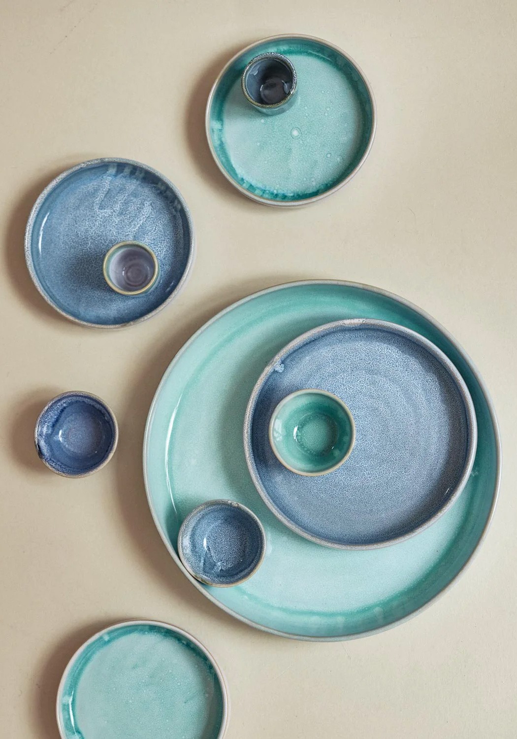 Onomao Espressobecher Traditionell Teal Dipped