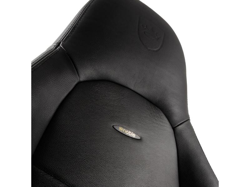 noblechairs Gaming-Stuhl ICON Echtleder Schwarz Echtleder-Computersessel