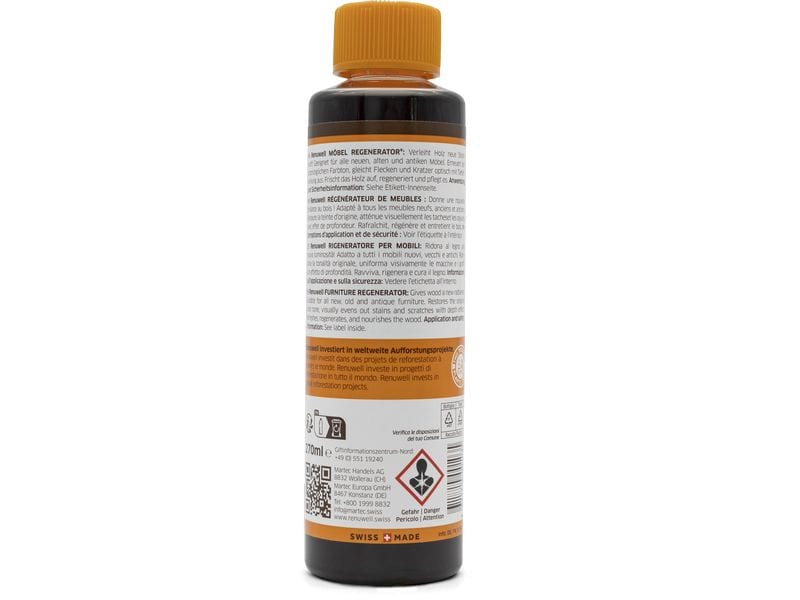 Renuwell Pflegereiniger Möbel-Regenerator, 270 ml Zum Reinigen, Auffrischen, Pflegen und Schützen von Holz
