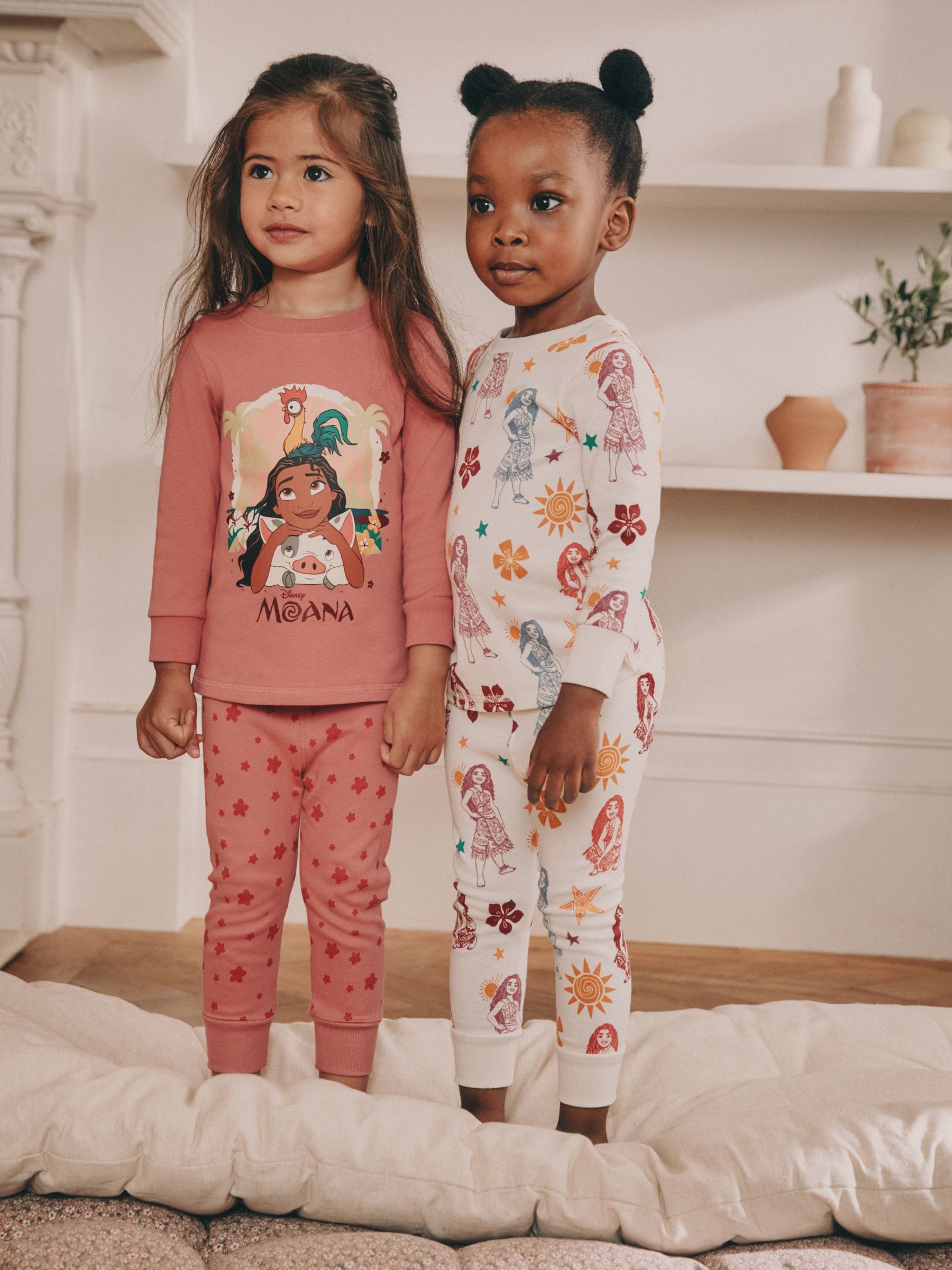 Rood/ecru - Moana Snuggle Pyjamas 2 Pack (9mths-10yrs)
