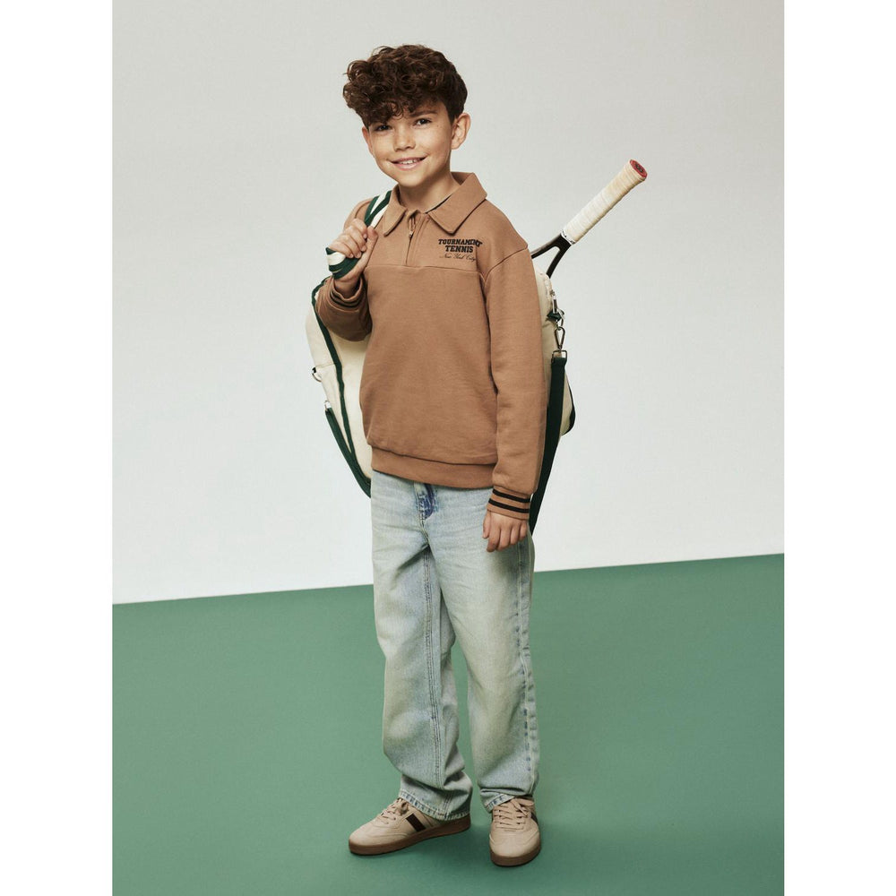 Køb Name It Toasted Coconut Nkmtrent Ls Nreg Sweat Polo Bru