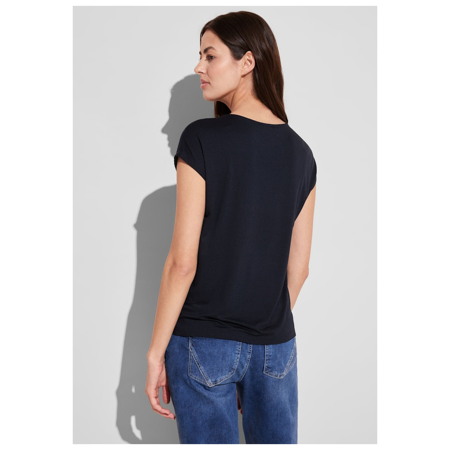 Street One LTD QR structure-mix v-neck sh
