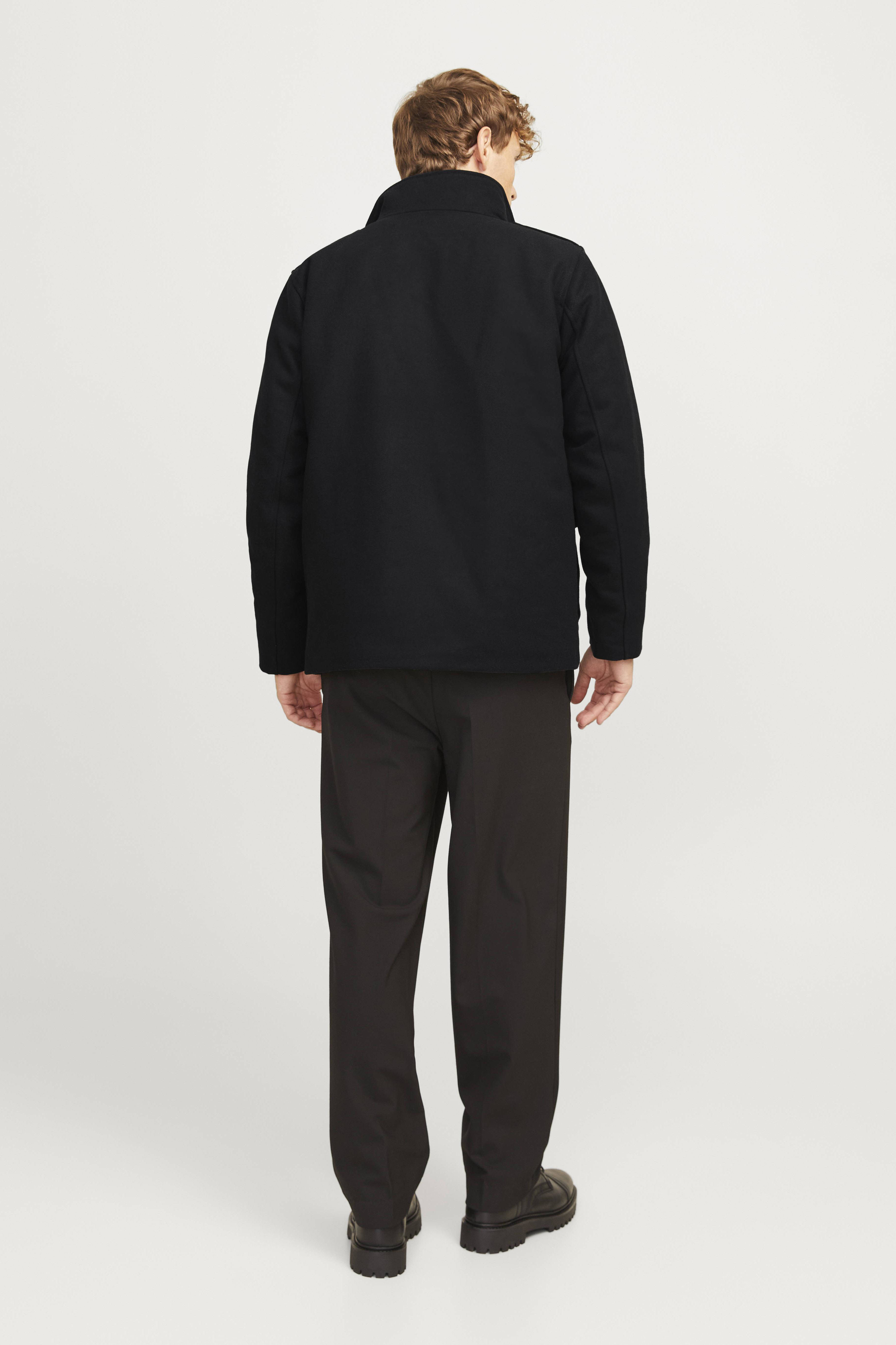 JACK & JONES jas JPRCCALEX met wol zwart