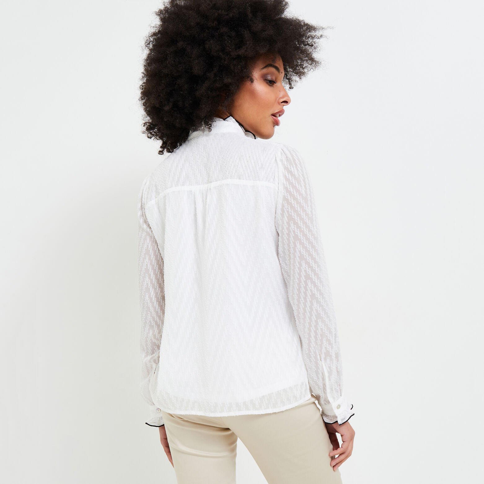 Blouse volantée femme
