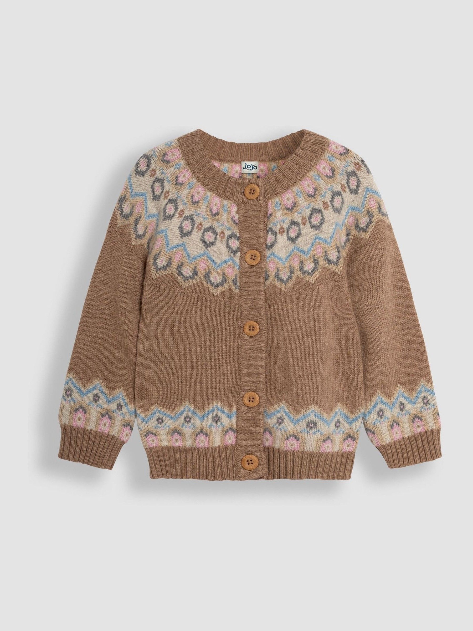 JoJo Maman Bébé - Vest met fairisle-patroon