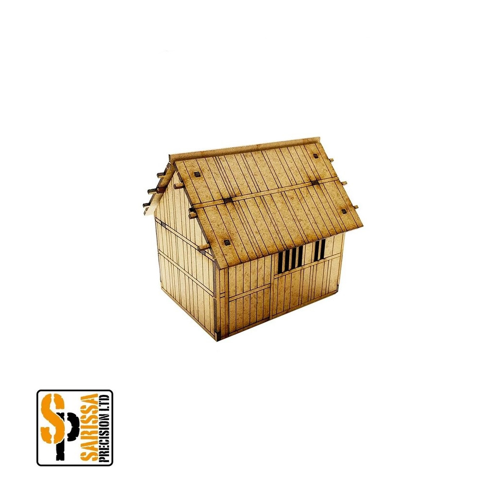 Mountain Village Hovel and Animal Shelter Set