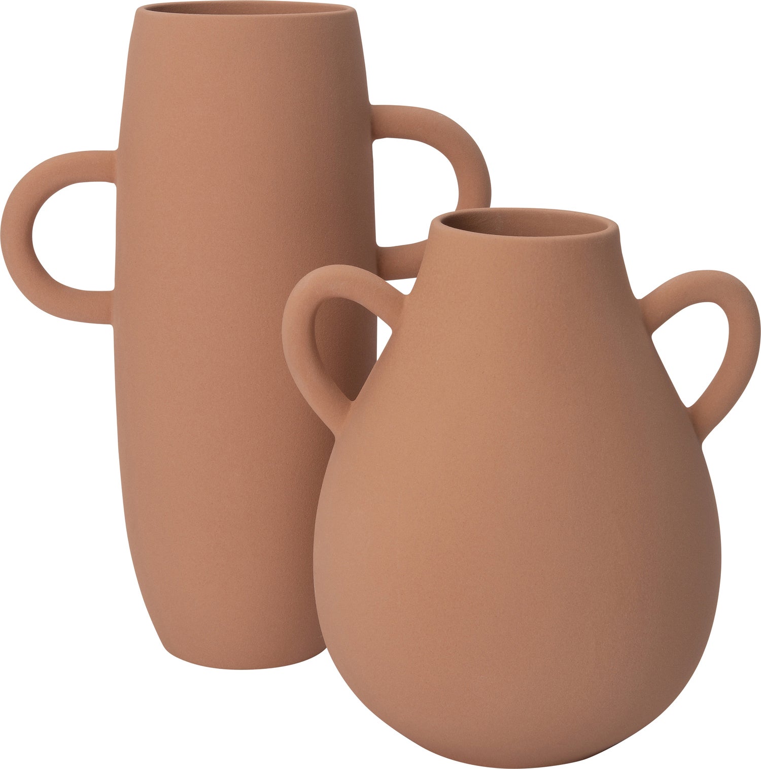 Intratuin vaas Gavie bruin 23,5 x 11 x 30 cm