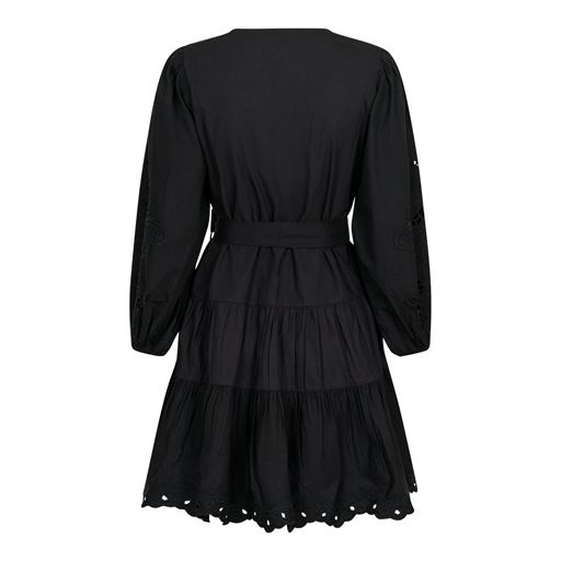Neo Noir Esta C Poplin Kjole, Black, 34