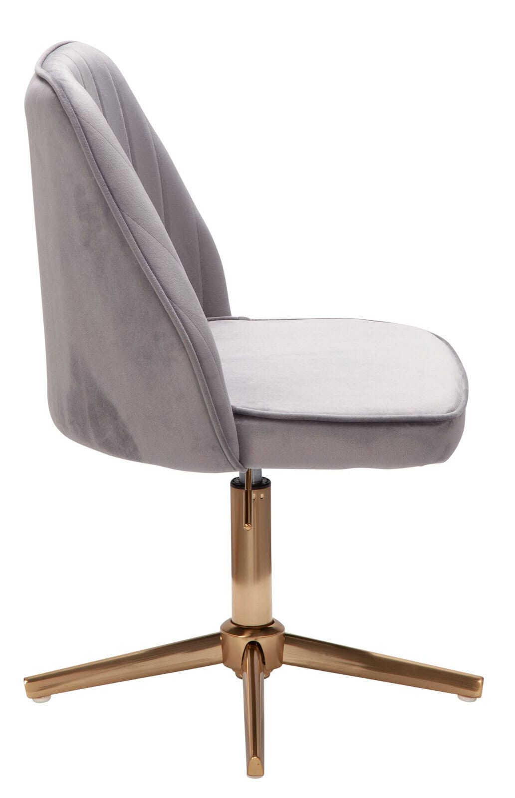 Drehstuhl Farsund 47 x 100 cm grau gold
