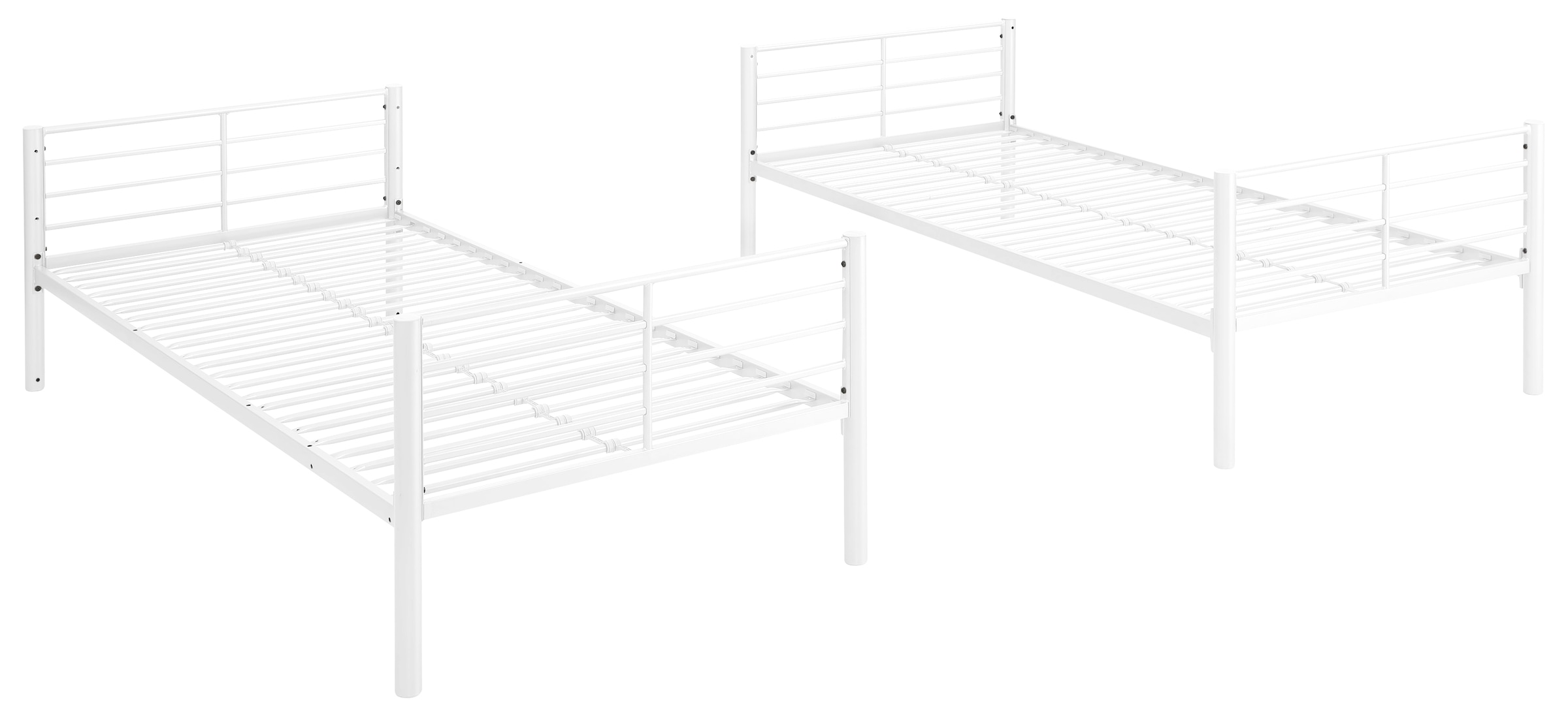Home affaire Etagenbett »Hayo,  Metallbett, Stockbett« teilbar in 2 Einzelbetten,  perfekt für kleine Räume, mehrere Farben, (B/T/H) ca. 208/97/160 cm