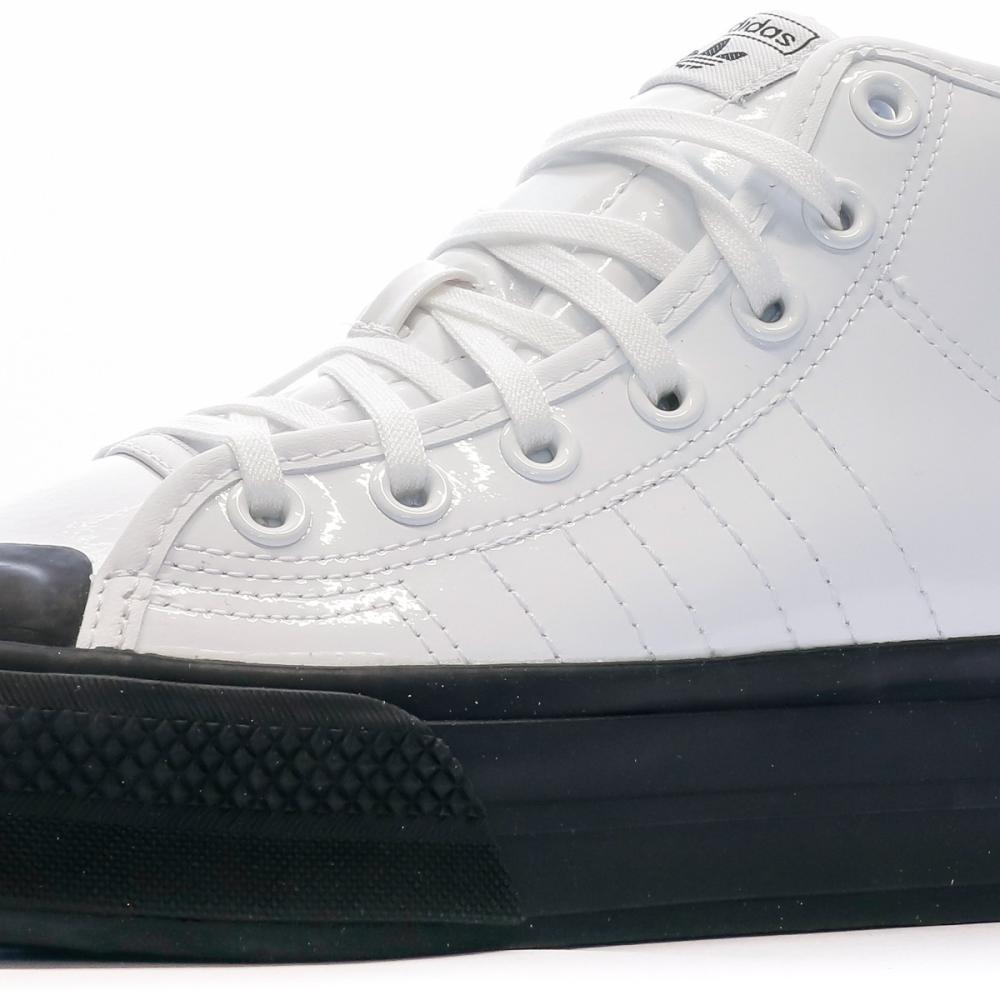 Adidas Baskets Blanc/Noir Femme Adidas Adidas Nizza