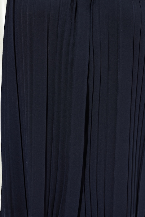 Bluse, Plissee-Einsätze, Stehkragen, 3/4-Arm