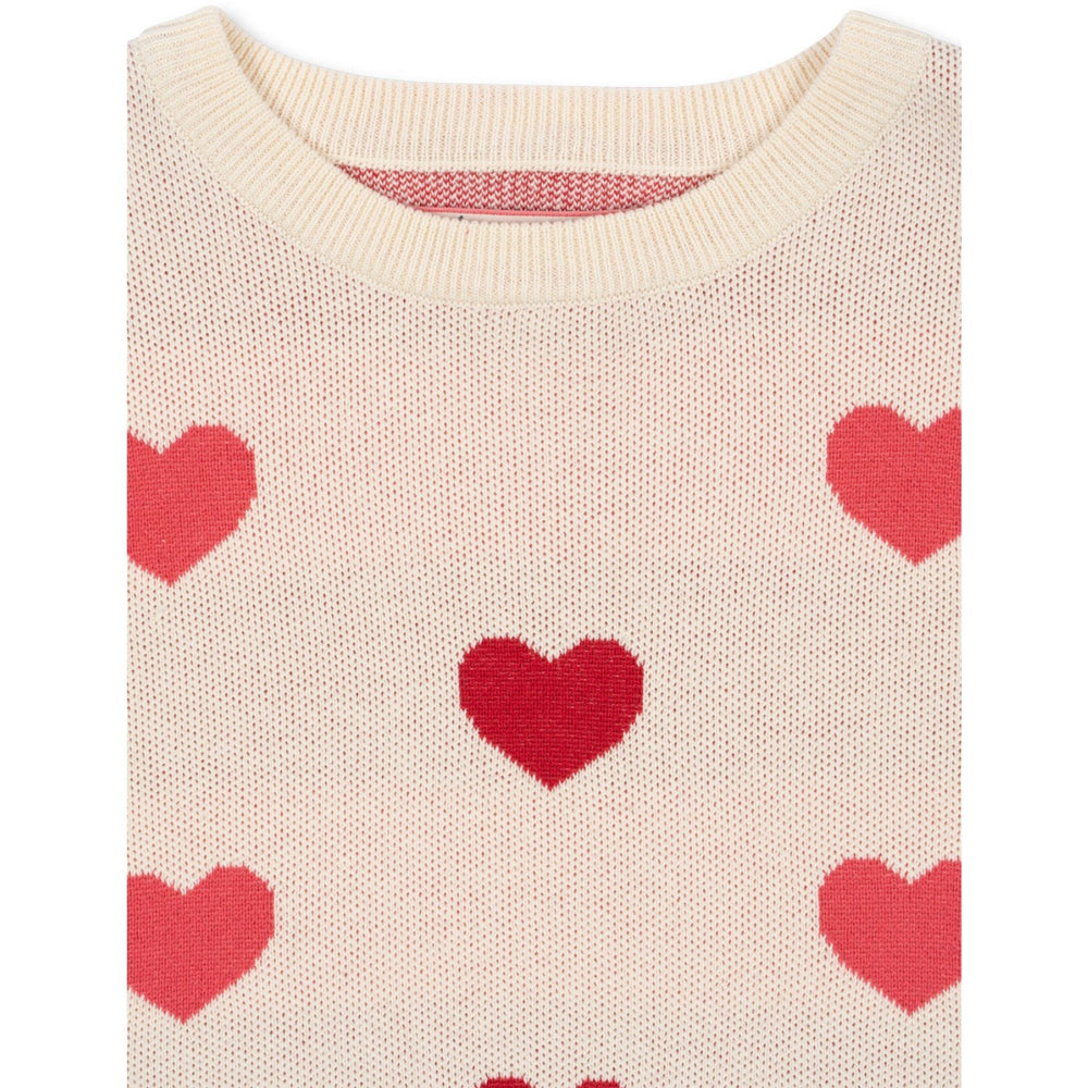Køb Konges Sløjd Coeur Coloré Duo Pink Lapis Strik Kjole GOTS