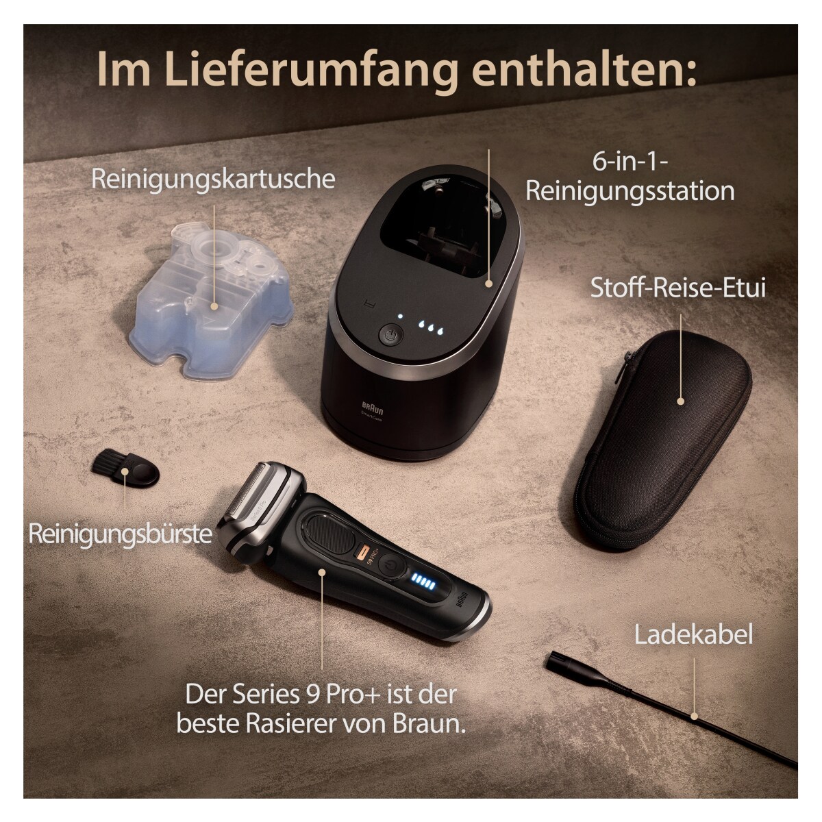 Braun Series 9 - 9560cc System wet&dry Herrenrasierer