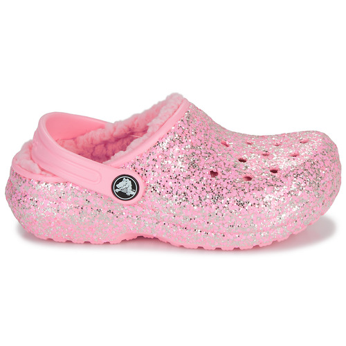Crocs - Classic Lined Glitter Clog K - Rose