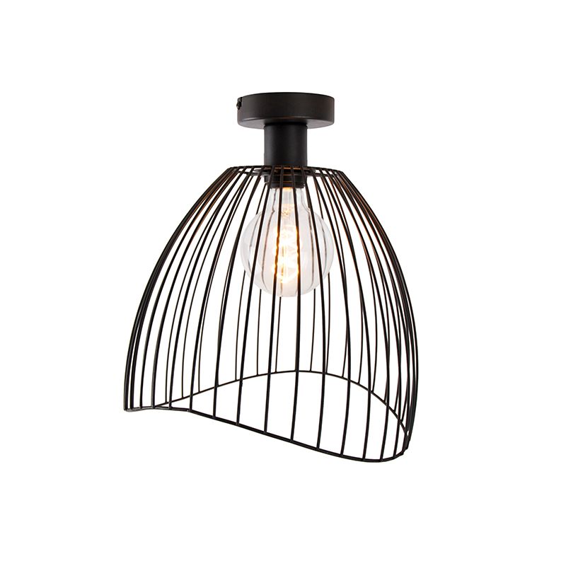 Design plafondlamp zwart 29 cm - Pua