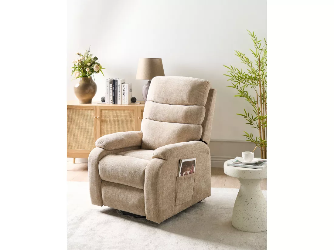 Fauteuil inclinable électrique RISE Tissu Beige