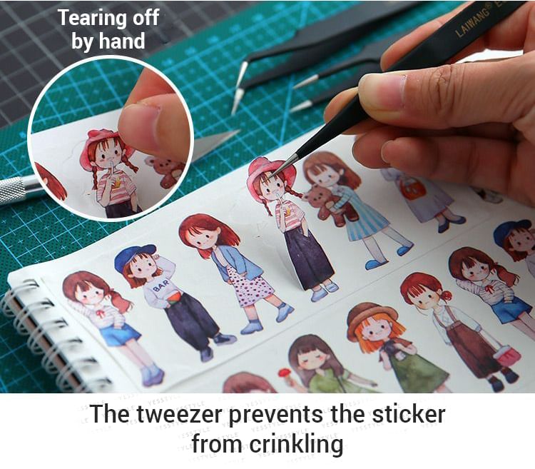 Milena - Metalen pincet voor stickers