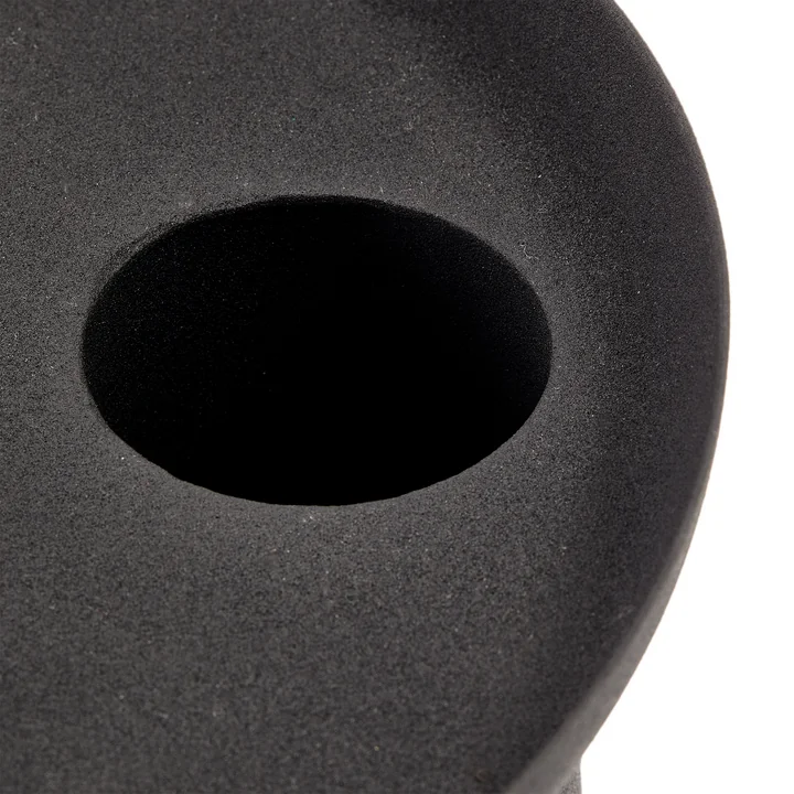 Pols Potten - Roman Vase & Plate, schwarz