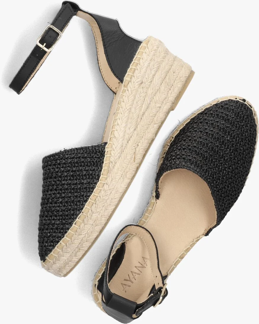 AYANA zwarte ayana espadrilles yu644
