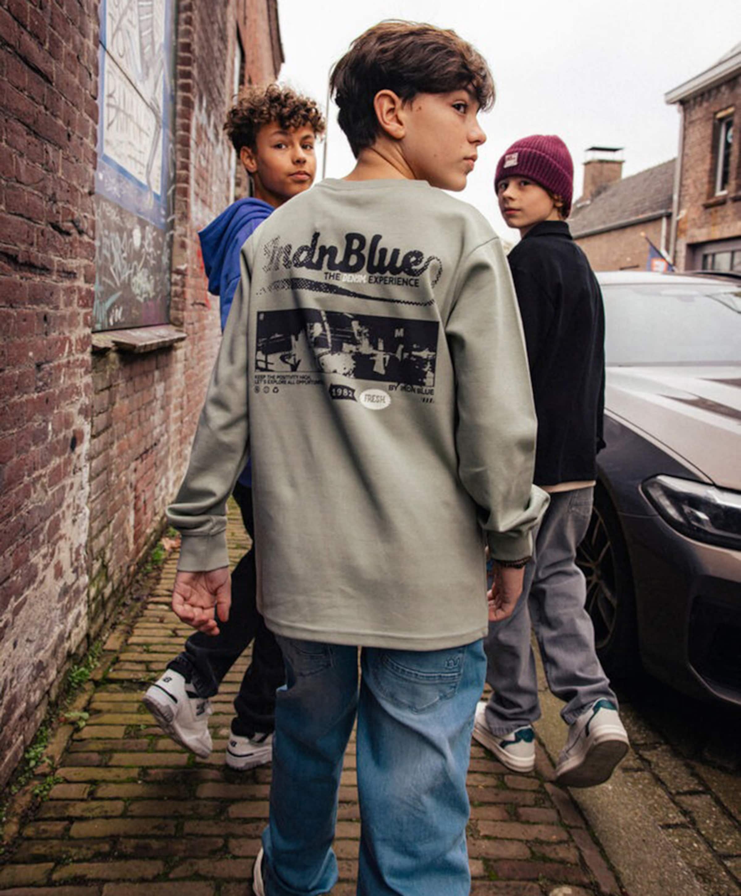 Indian Blue Jeans Jongens longsleeve groen