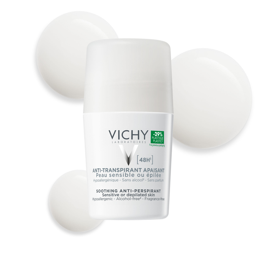 Vichy 48H Soothing Antiperspirant deodorant uten parfyme 50 ml