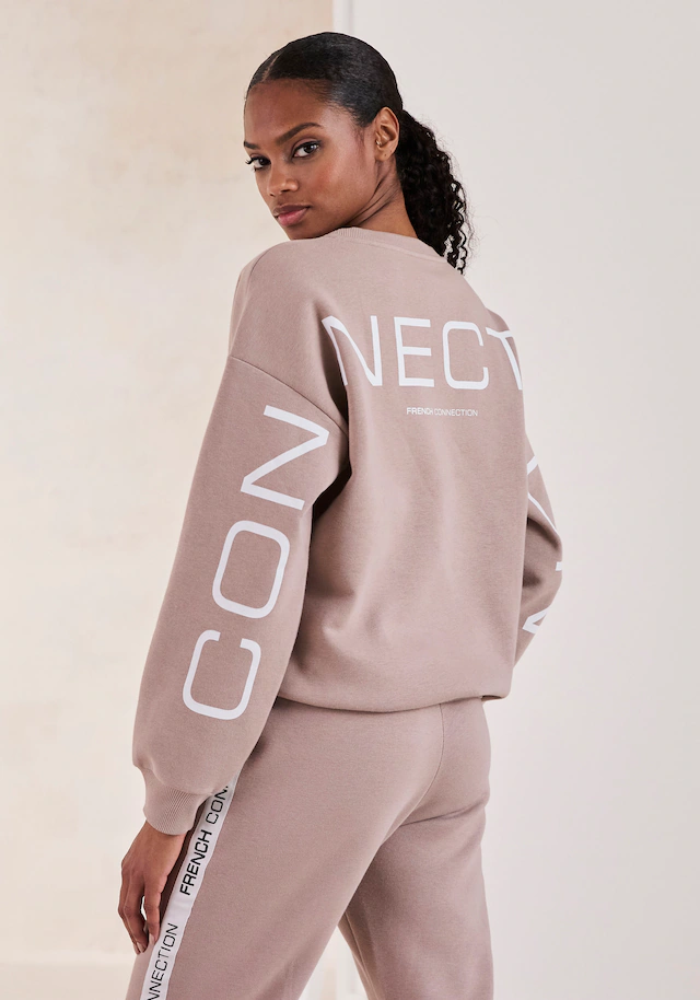 French Connection Sweatshirt , mit grossem Logodruck auf dem Rücken