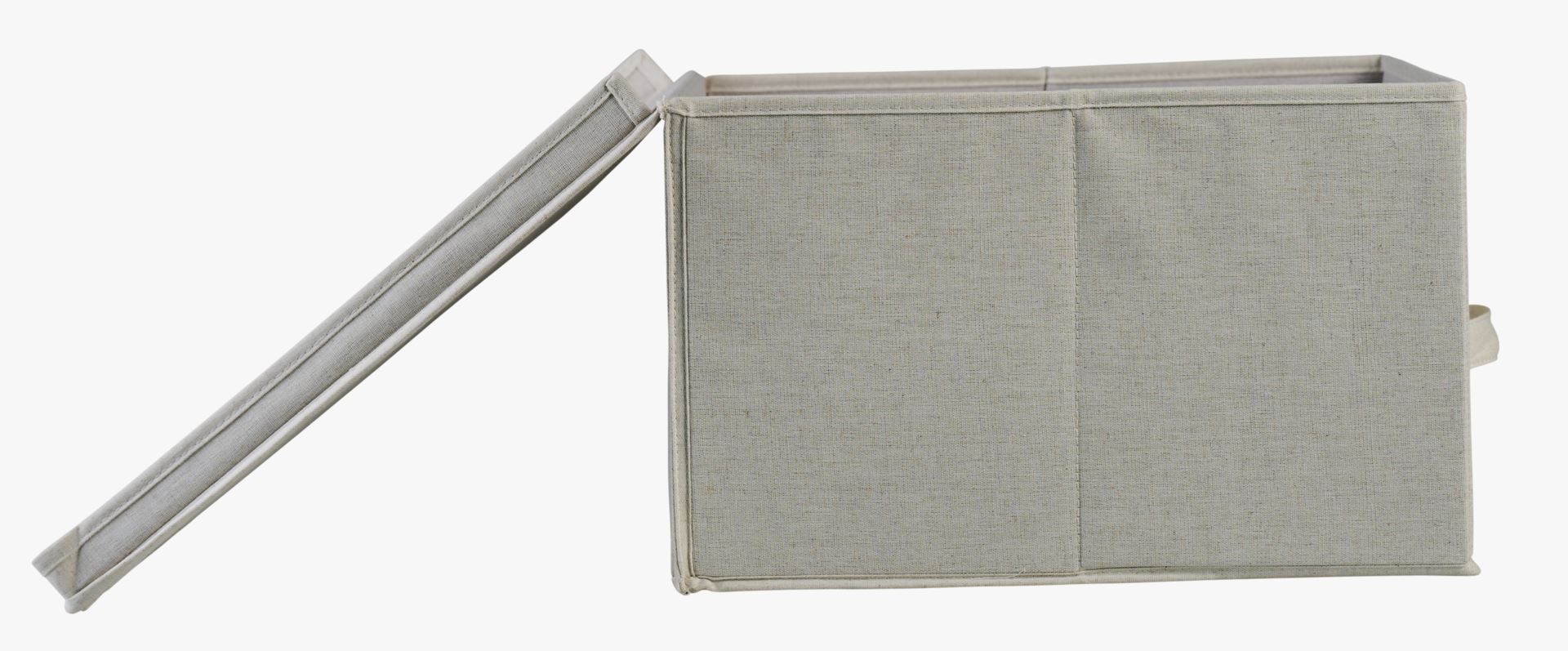 Oppbevaringsboks lys natur - 45x45x20 cm