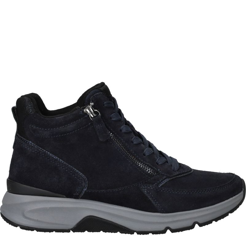 Gabor Rollingsoft Veterboots Blauw Dames