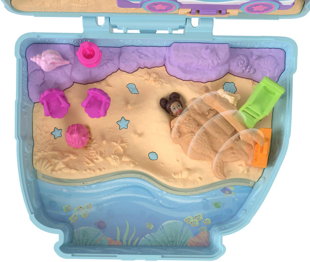 POLLY POCKET - COFFRET CHIOT A LA PLAGE