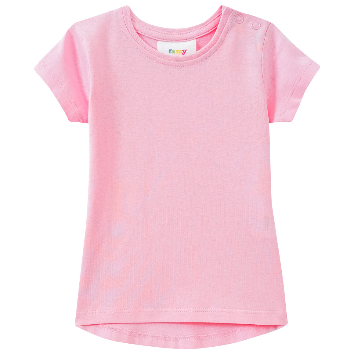 Famy 3 Baby T-Shirts unifarben cremeweiss / rosa / dunkelblau