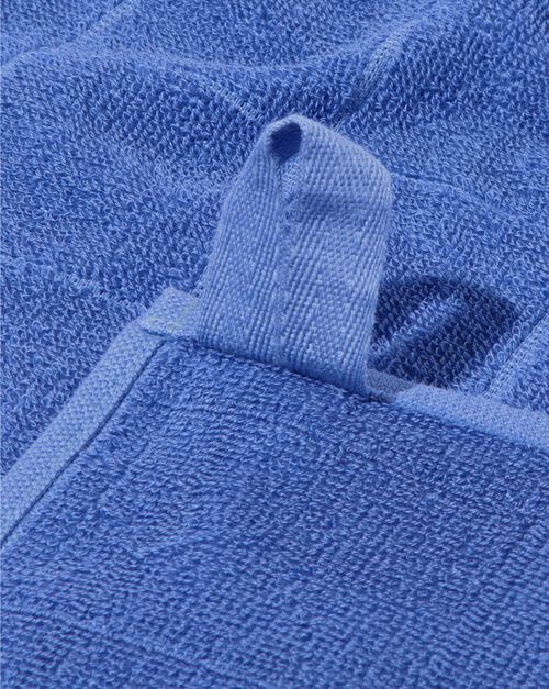 essuie-mains 50x50 coton bleu