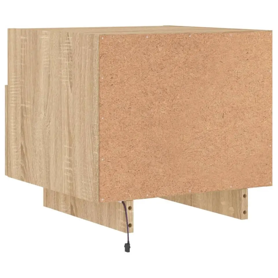 vidaXL - Nachtkastje - Bruin - Bewerkt hout - 2 stuks