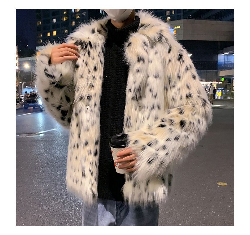 Freehop - Fluffy jack met luipaardprint