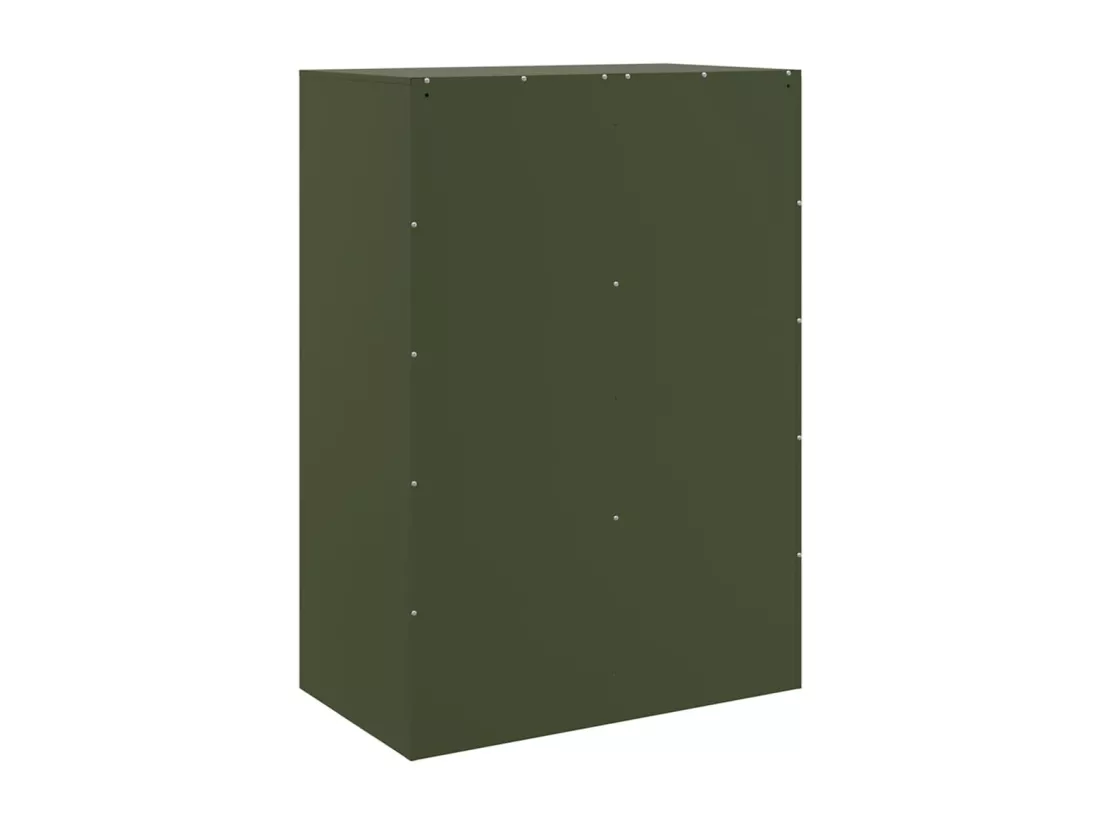 Buffet vert olive 67x39x95 cm acier