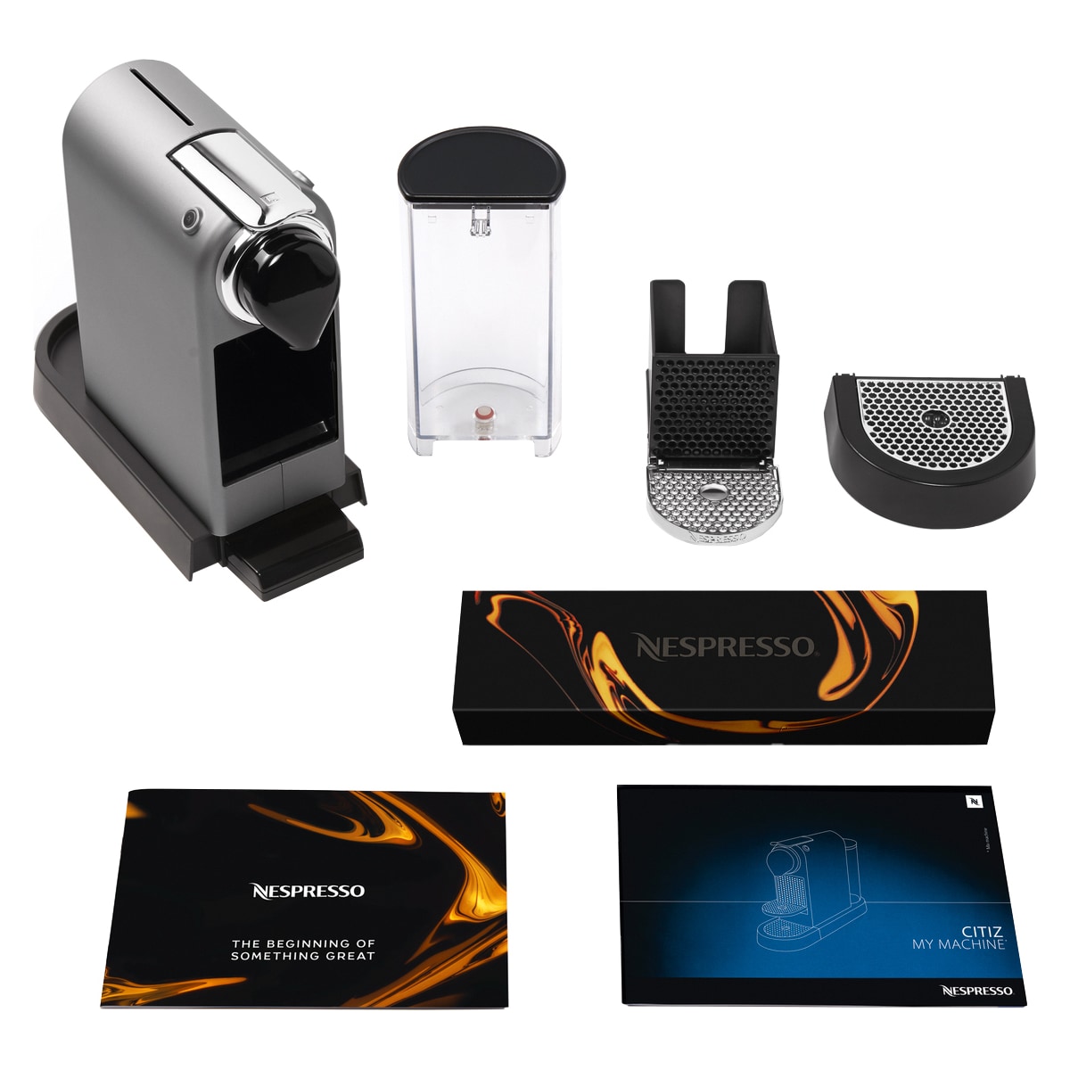 NESPRESSO® CitiZ kaffemaskin fra Krups, Sølv