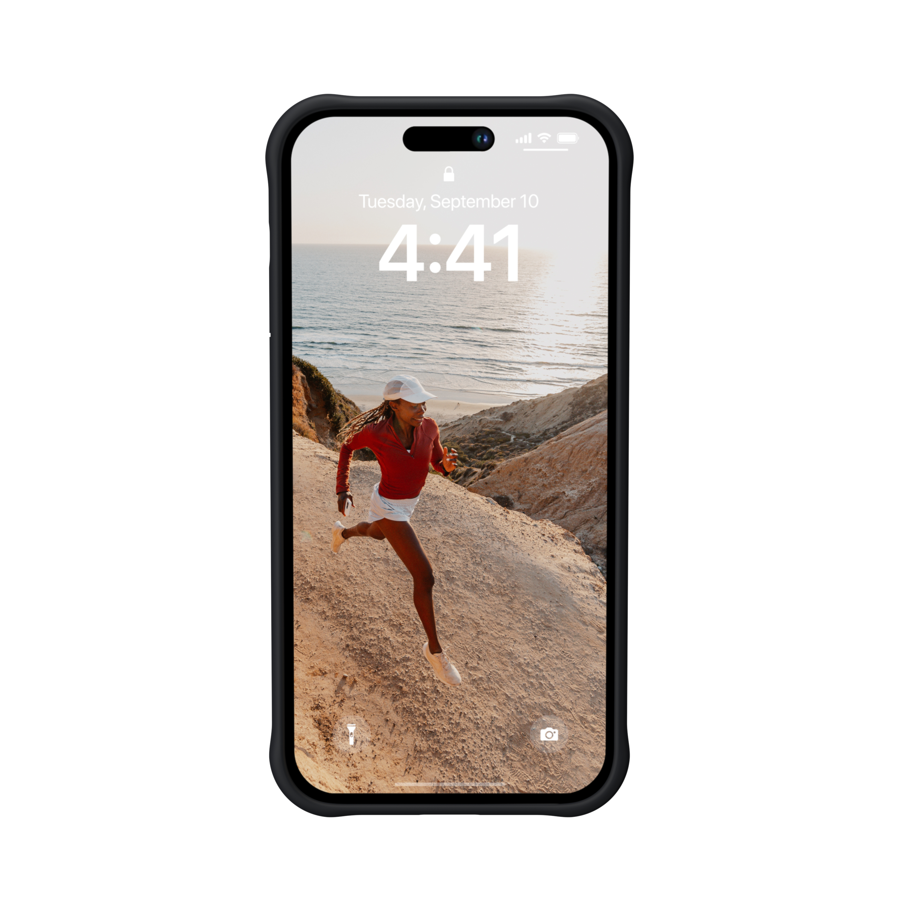 UAG Urban Armor Gear [U] - iPhone 14 Pro Max Antimikrobielle Hybrid MagSafe Hardcase Schutzhülle Dot (114083314040) - Schwarz