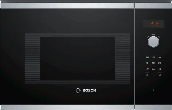 Bosch Serie | 4 BFL523MS0 - Mikrobølgeovn - til indbygning - 20 liter - 800 W - rustfrit stål
