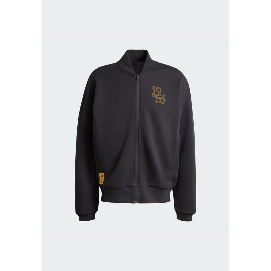 Adidas Veste de survêtement maille double Real Madrid
