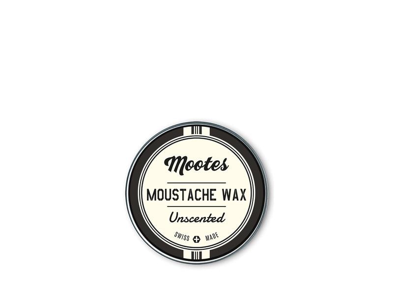 Mootes Schnurrbart-Wachs Unscented 15 g Hochwertiger Schnauz-Wachs mit ätherischen Ölen