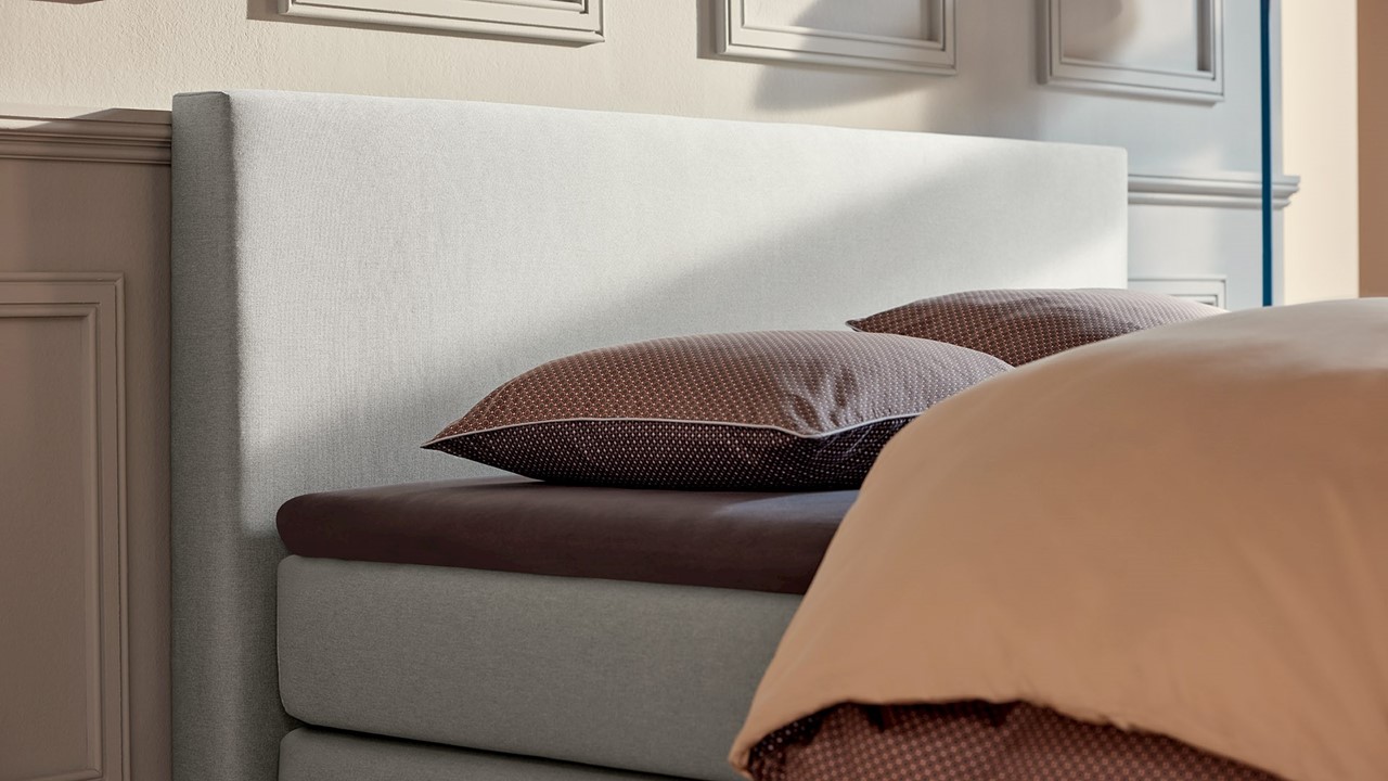 Boxspring Autentik Tunn light grey